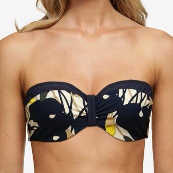 Chantelle Badmode Flowers Bandeau underwired top Blue flowers