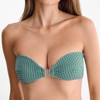 Lisca Swimwear Egypt Voorgevormde Bandeau-Bikinitop Mineral Blue