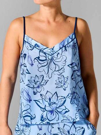 Sapph Jolie Printed Cami Light Blue