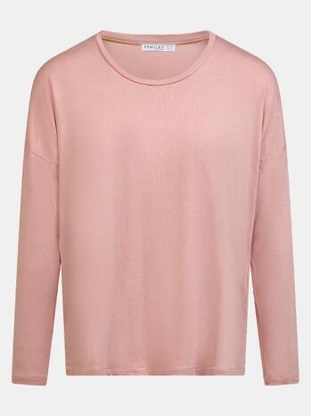 Femilet Nachtmode Yara T-shirt long sleeves Blush