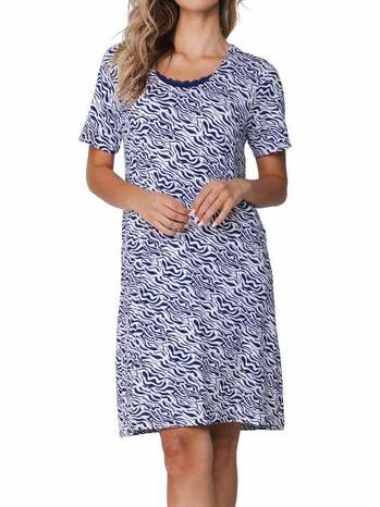 Pastunette Dames Nightdress (95 cm) Dark Blue