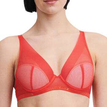 Chantelle Xpose Plunge foam bra Flame