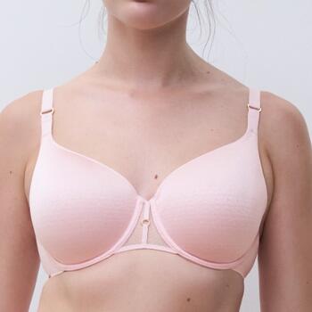 Chantelle Monogram Covering spacer bra Nymphea Pink / Lavandin