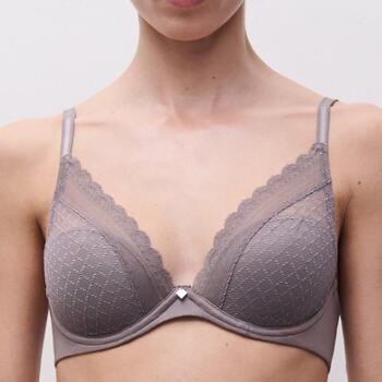 Chantelle Norah Chic Plunge t-shirt bra Bronzed Taupe