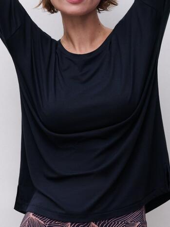 Femilet Nachtmode Yara T-shirt long sleeves Baritone blue