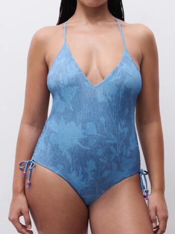 Chantelle Badmode Easy Pop Wirefree swimsuit Denim Print