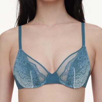 Chantelle Crush Plunge spacer bra Blue Petrol Gradient
