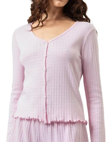 Mey Nachtmode Pointelle Dreams jacket soft pink