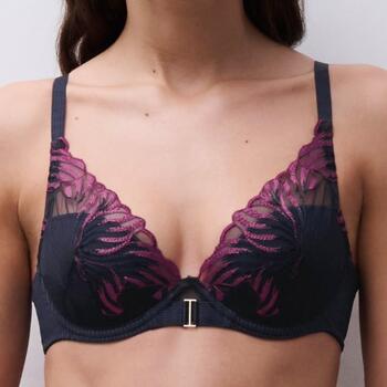 Chantelle Legend Plunge T-shirt bra Ocean aurora