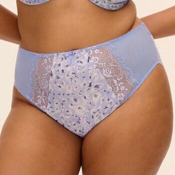Elomi Morgan Blue Leopard High Leg Brief