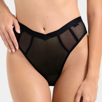 Lisca Mesh High-Leg-Slip Zwart