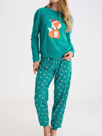Lisca Foxy Pyjama Met Shirt En Broek Wild Green