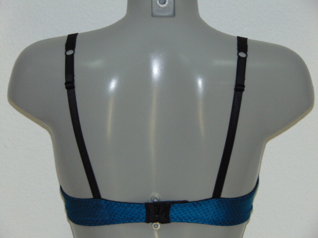 After Eden Dotted bleu/noir soutien-gorge sans forme