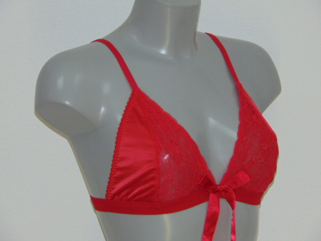 Sapph sample Lorraine rouge soutien-gorge sans armatures en dentelle