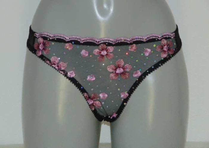 After Eden  noir/rose culotte string