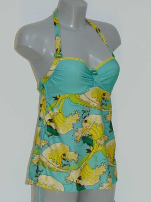 Maillots de bain Marlies Dekkers Ojiya vert tankini top