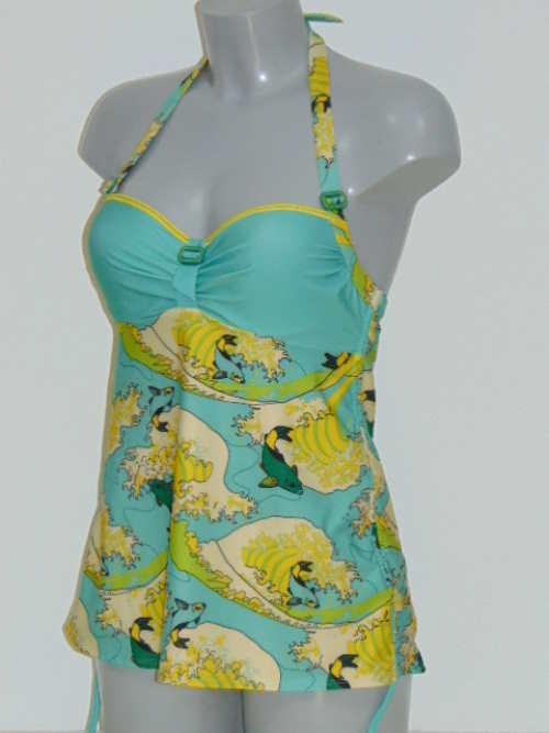 Maillots de bain Marlies Dekkers Ojiya vert tankini top