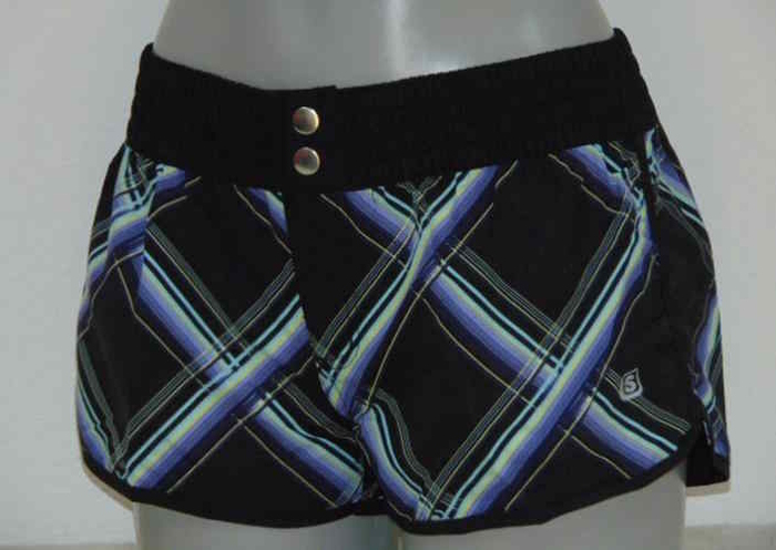 Shiwi Plaid noir/violet short de plage