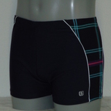 Shiwi Men Plaid bleu marine/rose boxeur nageur