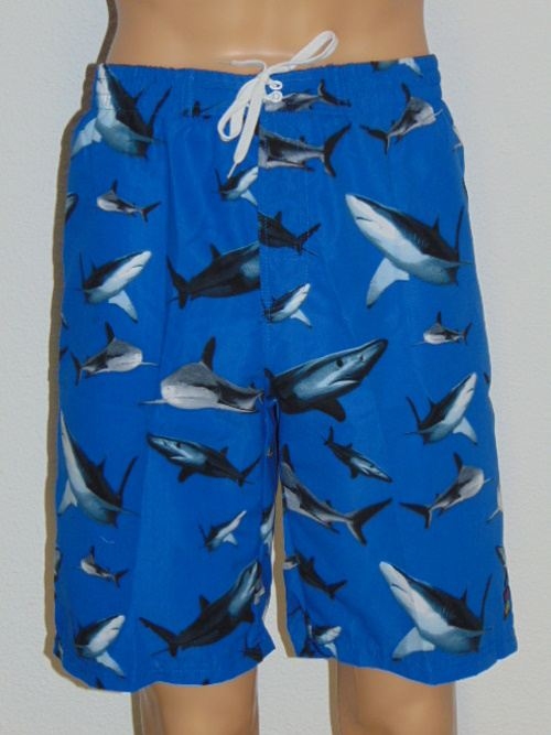 Shiwi Men Shark bleu/print maillot de bain pour homme