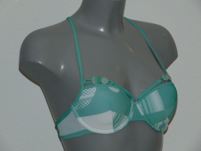 Maillots de bain Marlies Dekkers Princess of Polkadots vert/blanc haut de bikini préformé