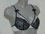 Super Sexy par Sapph Lilian blanc/noir soutien-gorge sans forme