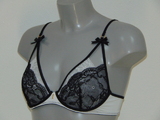 Super Sexy par Sapph Lilian blanc/noir soutien-gorge sans forme