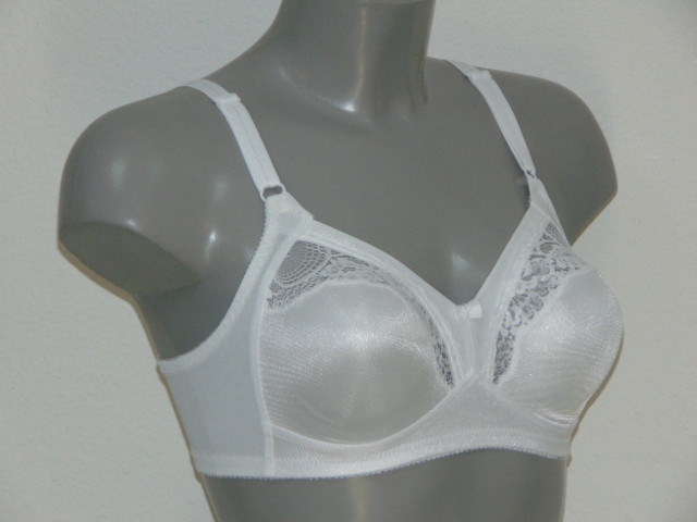 Elbrina Camelia blanc soutien-gorge sans armatures en dentelle