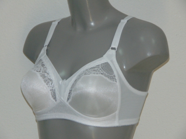 Elbrina Camelia blanc soutien-gorge sans armatures en dentelle