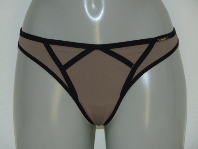 sapph grandes tailles Mistress taupe culotte string