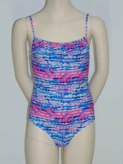 Seins et culottes bouffantes Chanouk bleu/rose maillot de bain