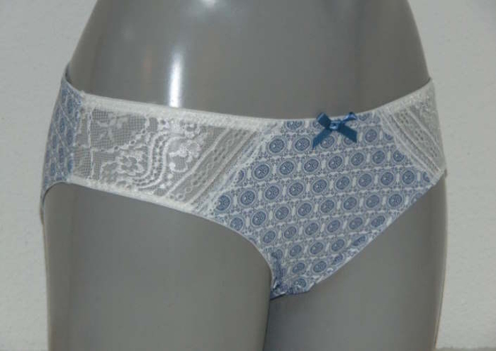 Cybéle Clover blanc/bleu slip