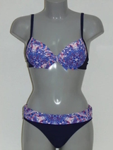 Nickey Nobel Gemma bleu marine/print haut de bikini préformé