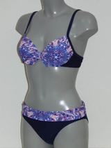 Nickey Nobel Gemma bleu marine/print haut de bikini préformé