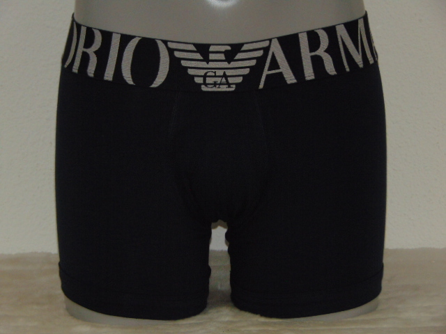 Armani Hommes Superiore bleu marine boxer