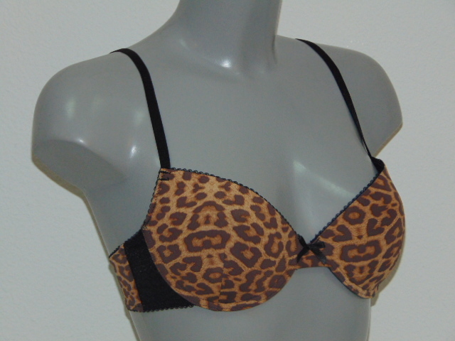 Cybéle Leopard marron/print soutien-gorge push up