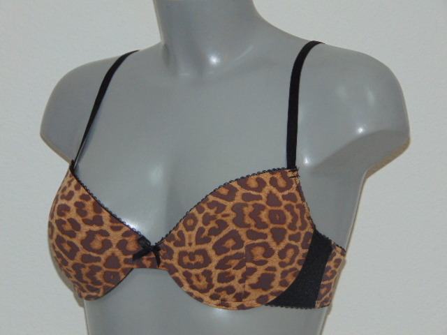 Cybéle Leopard marron/print soutien-gorge push up