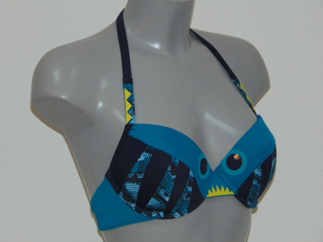 Maillots de bain Marlies Dekkers Lagerthas Eyes bleu/print bikinitop push up