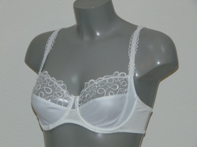 Elbrina Curly blanc soutien-gorge sans forme