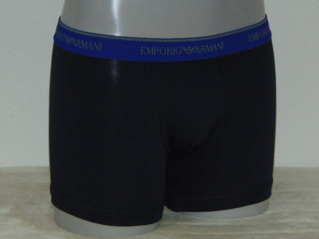 Armani Hommes Basamento bleu marine boxer