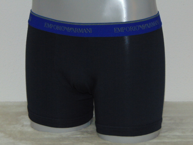 Armani Hommes Basamento bleu marine boxer
