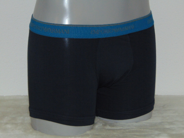 Armani Hommes Basamento bleu marine boxer