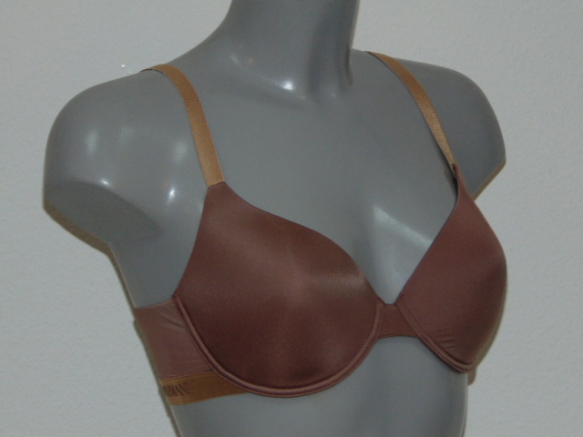 Armani Ladies Microfiber marron soutien-gorge rembourré