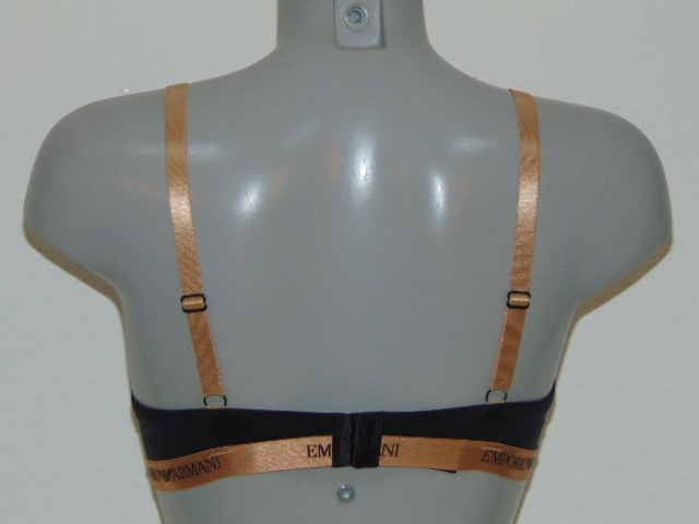 Armani Ladies Microfiber noir soutien-gorge push up