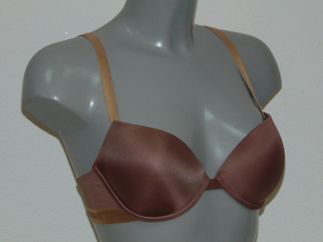 Armani Ladies Microfiber marron soutien-gorge push up