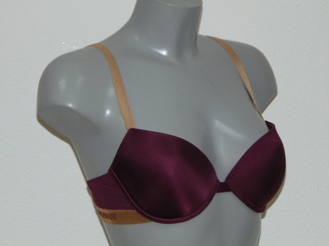 Armani Ladies Microfiber aubergine soutien-gorge push up