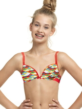 Seins et culottes bouffantes tRIXIE rose/print soutien-gorge pour fille