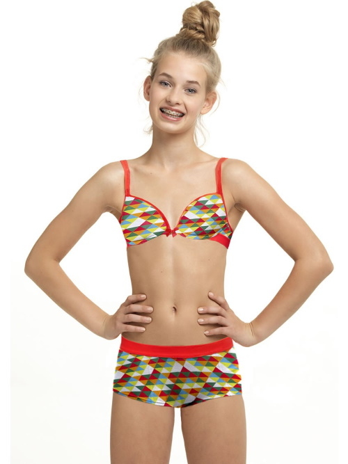 Seins et culottes bouffantes tRIXIE rose/print shortie