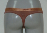 Armani Ladies Microfiber marron culotte string