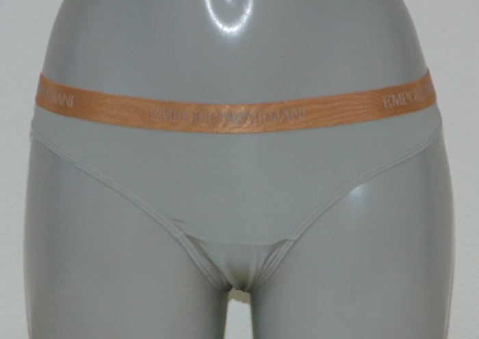 Armani Ladies Microfiber gris culotte string